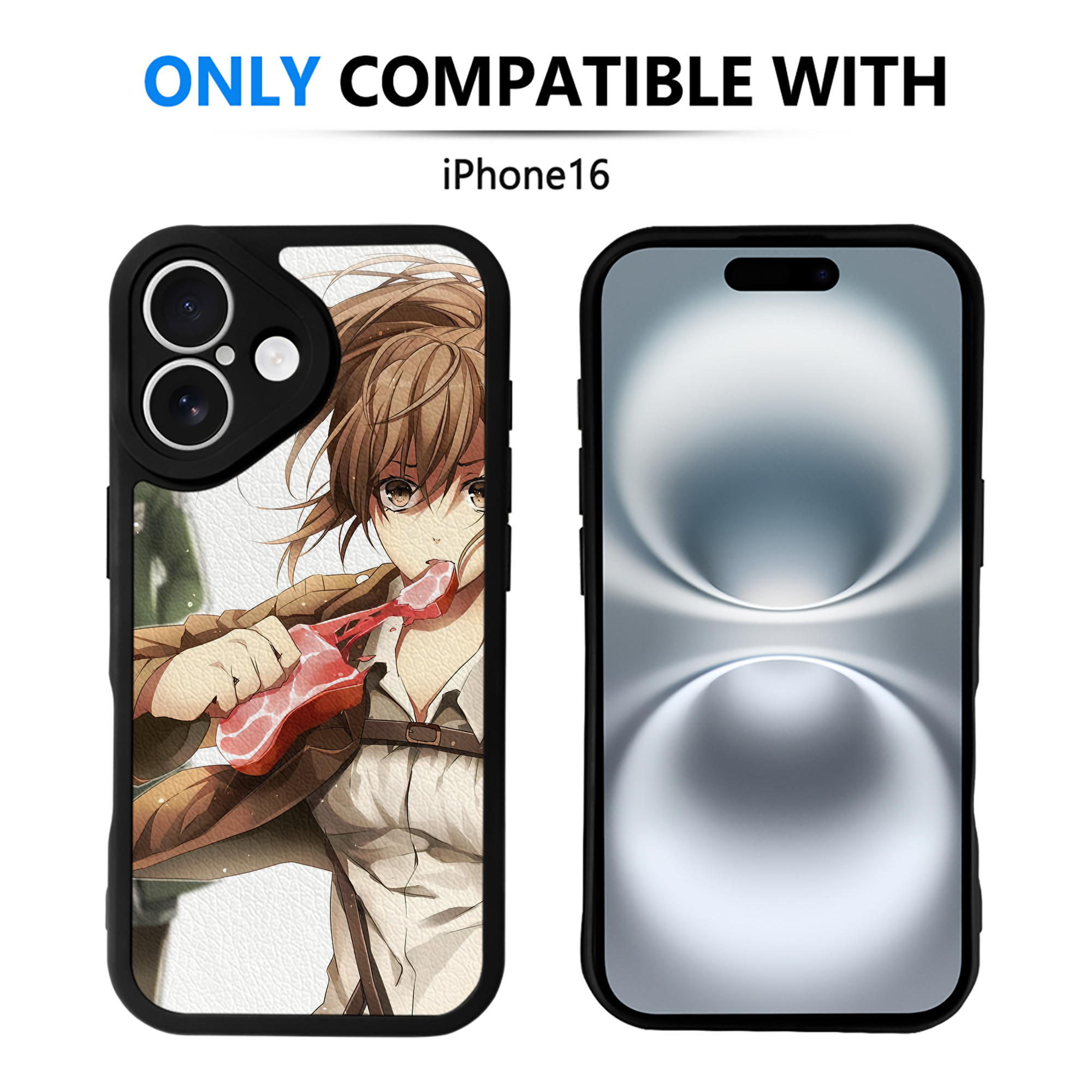 （画像用） 進撃の巨人 Attack on Titan 【iPhone 16シリーズ対応】シリコンスマホケース（レザー調） 材質：シリコン
